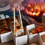 Promo Halloween Sudoki Sushi Barcelona: Sushi Box delivery con descuento del 30%, cajas de sushi variado desde 20 piezas con rolls, tempura y salmón.